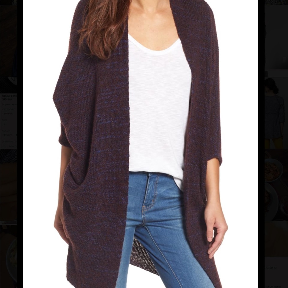 Lucky Brand Third Piece Longline Cardigan